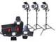 3x Dauerlicht 800W mit Stativ und Tasche, Videoleuchte
