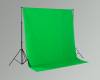 Hintergrundsystem 3m breit + Tasche + Fotohintergrund grün, green screen, verschiedene Größen
