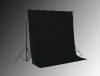 Hintergrundsystem 3m breit + Tasche + Fotohintergrund, schwarz, verschiedene Gr&ouml;&szlig;en